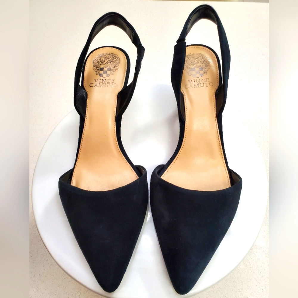 Vincent Camuto Suede Sling Back Sandals - Size 10